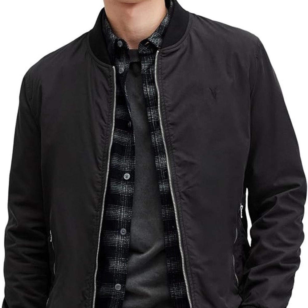Men's Black ALL SAINTS Bomber Jacket
